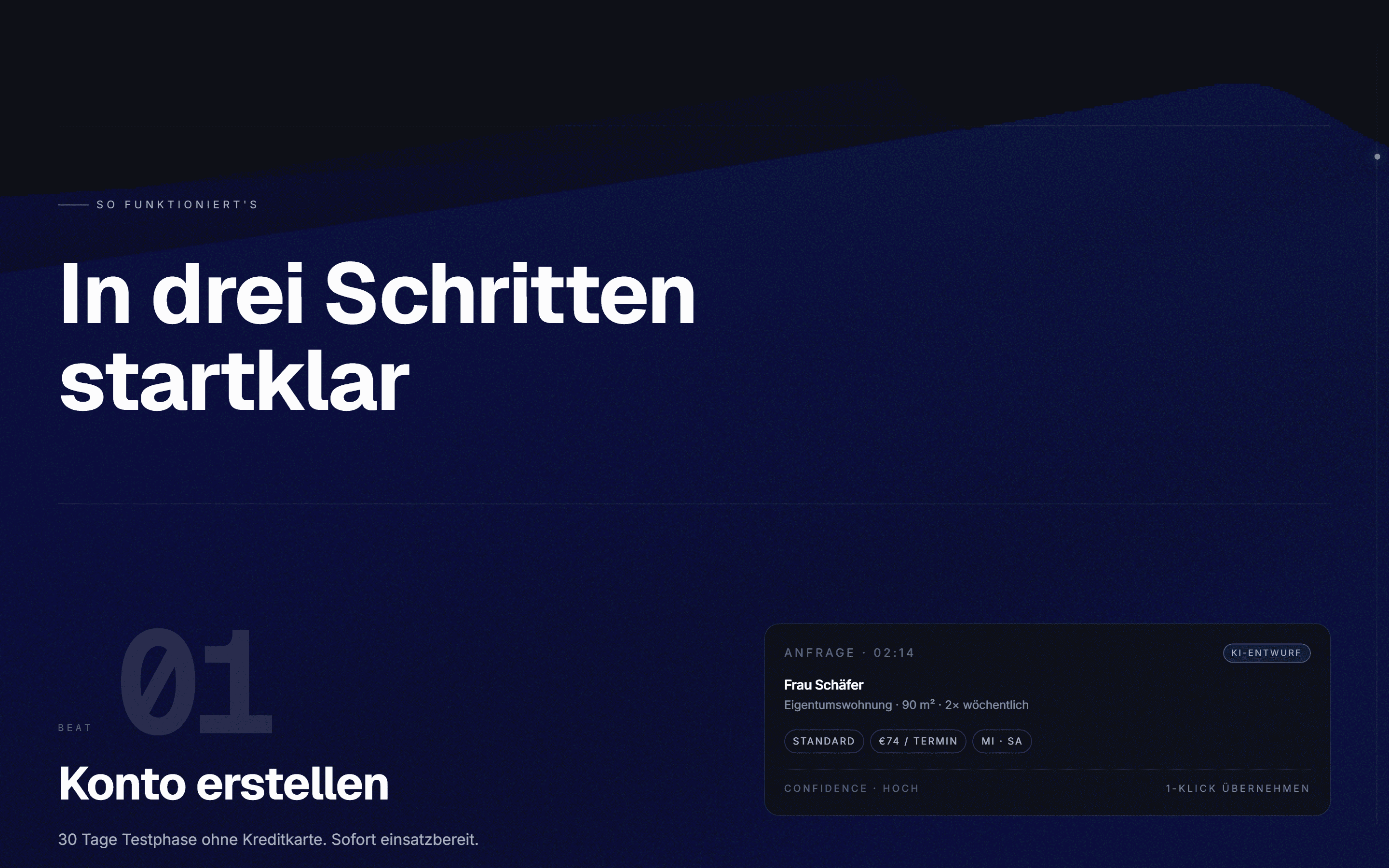 CleanOps — mid-scroll